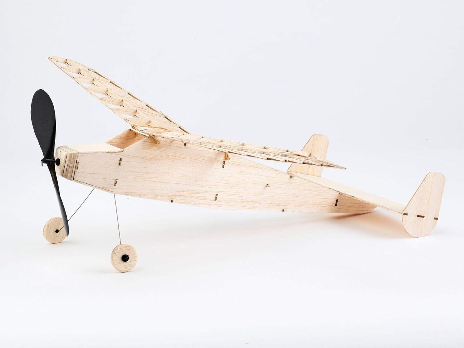 Flying Balsa Wood Plane Kit | Rubber Powered Model Aircraft Easy Build Set