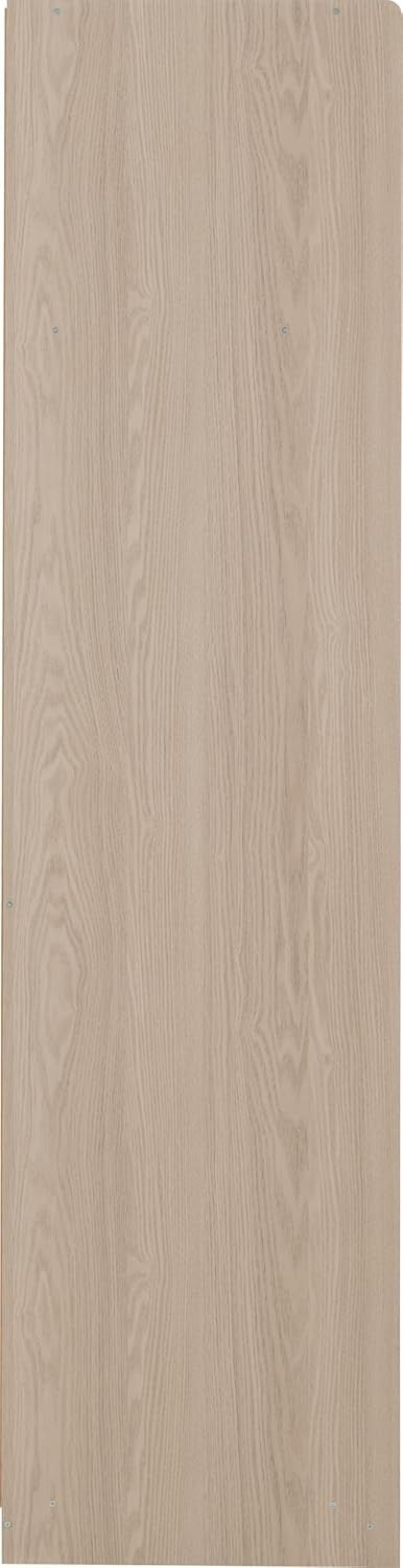 2 Door Mirrored Wardrobe Smoked Ash Effect Bedroom Storage with Rail