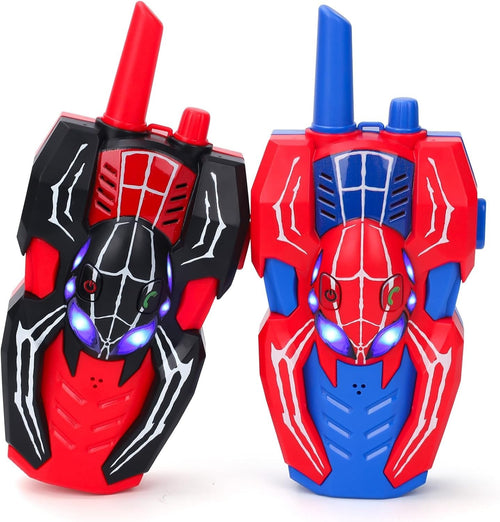 Kids Spider Walkie Talkies 2 Pack 8 Channel 300M Range Outdoor Toy