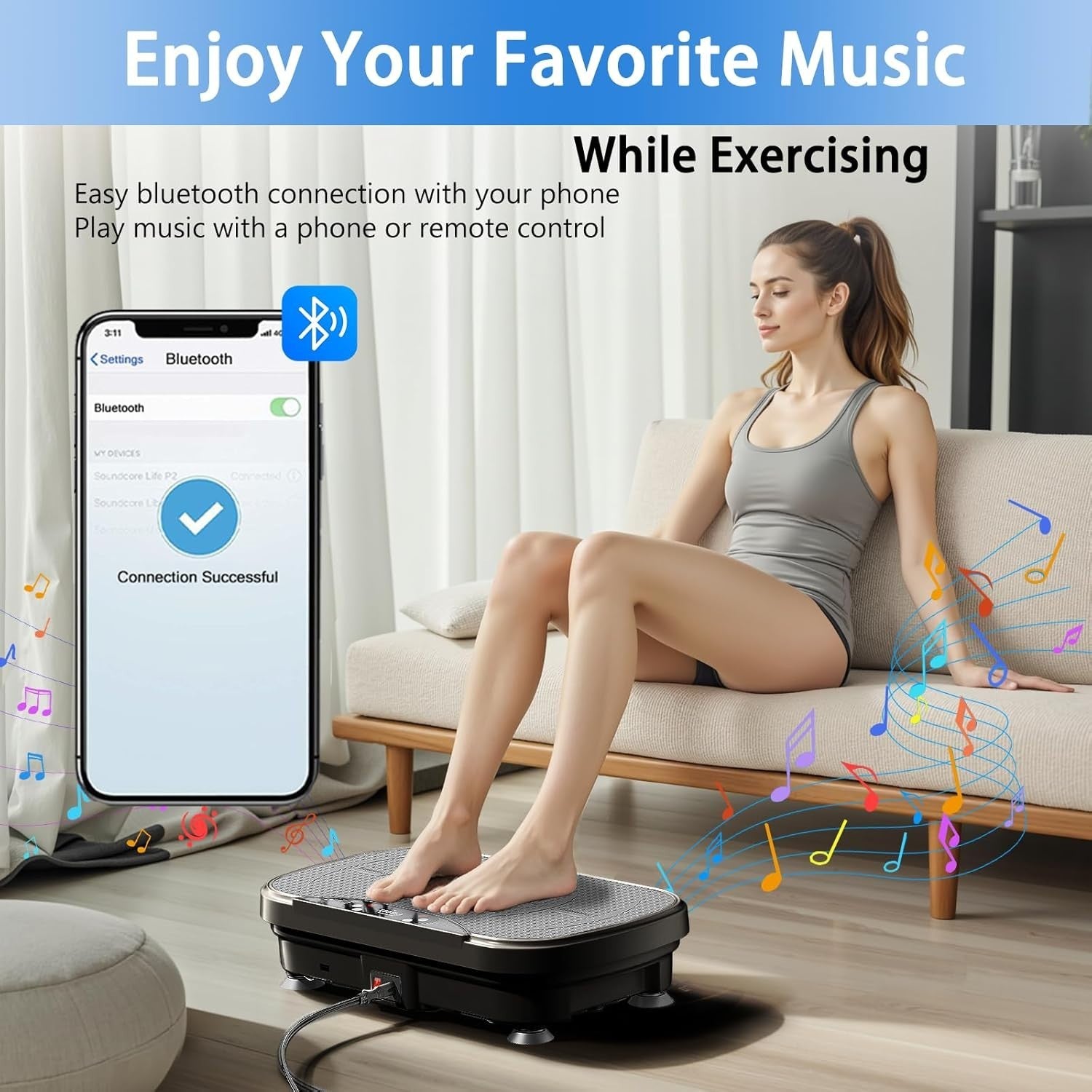 Vibration Plate Exercise Machine Weight Loss Lymphatic Drainage 99 Speeds