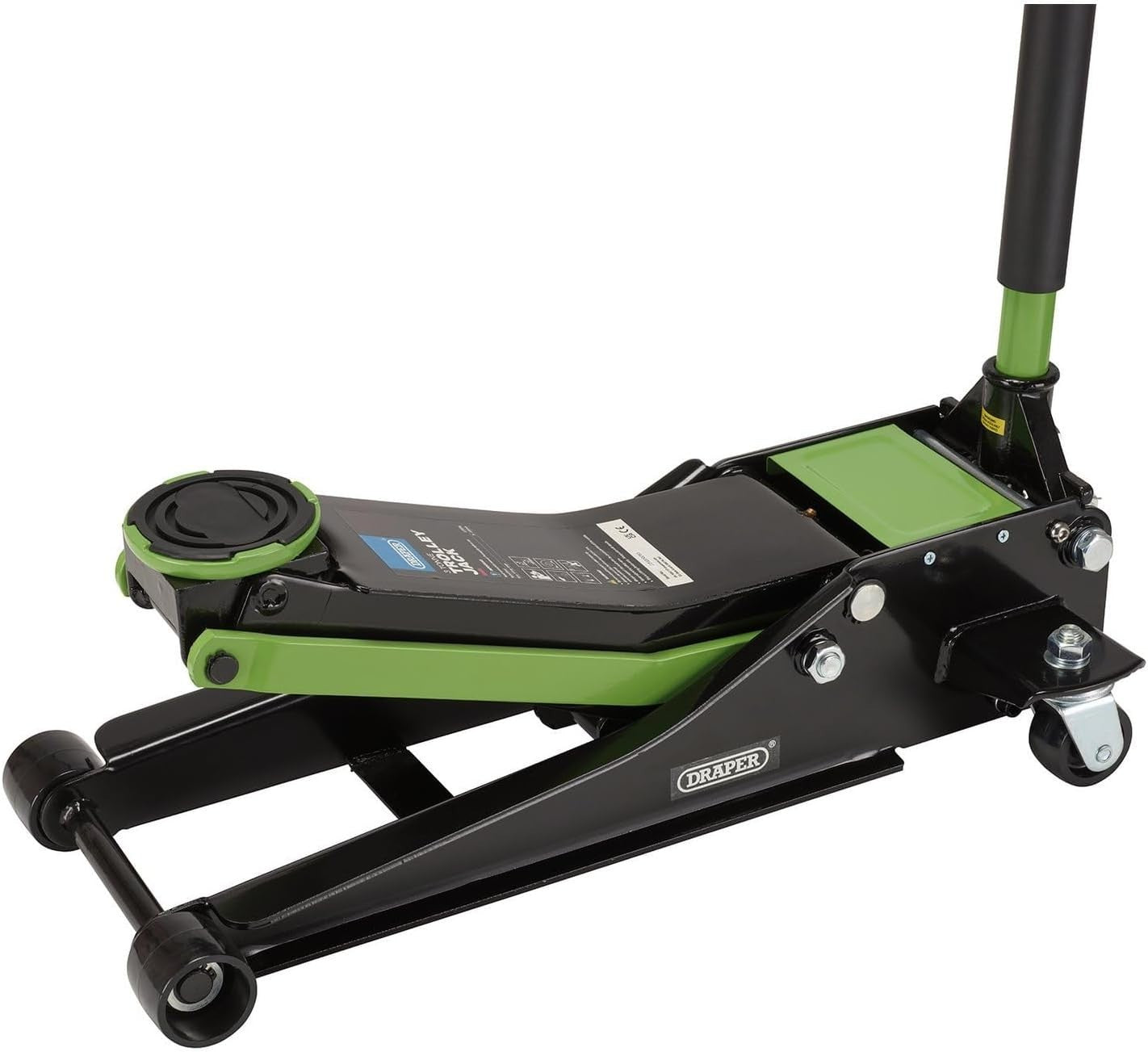 3 Ton Low Profile Trolley Jack 75–505 mm Heavy Duty Car Lift Green/Black