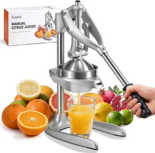 Manual Citrus Juicer Heavy Duty Stainless Steel Max Juice Press