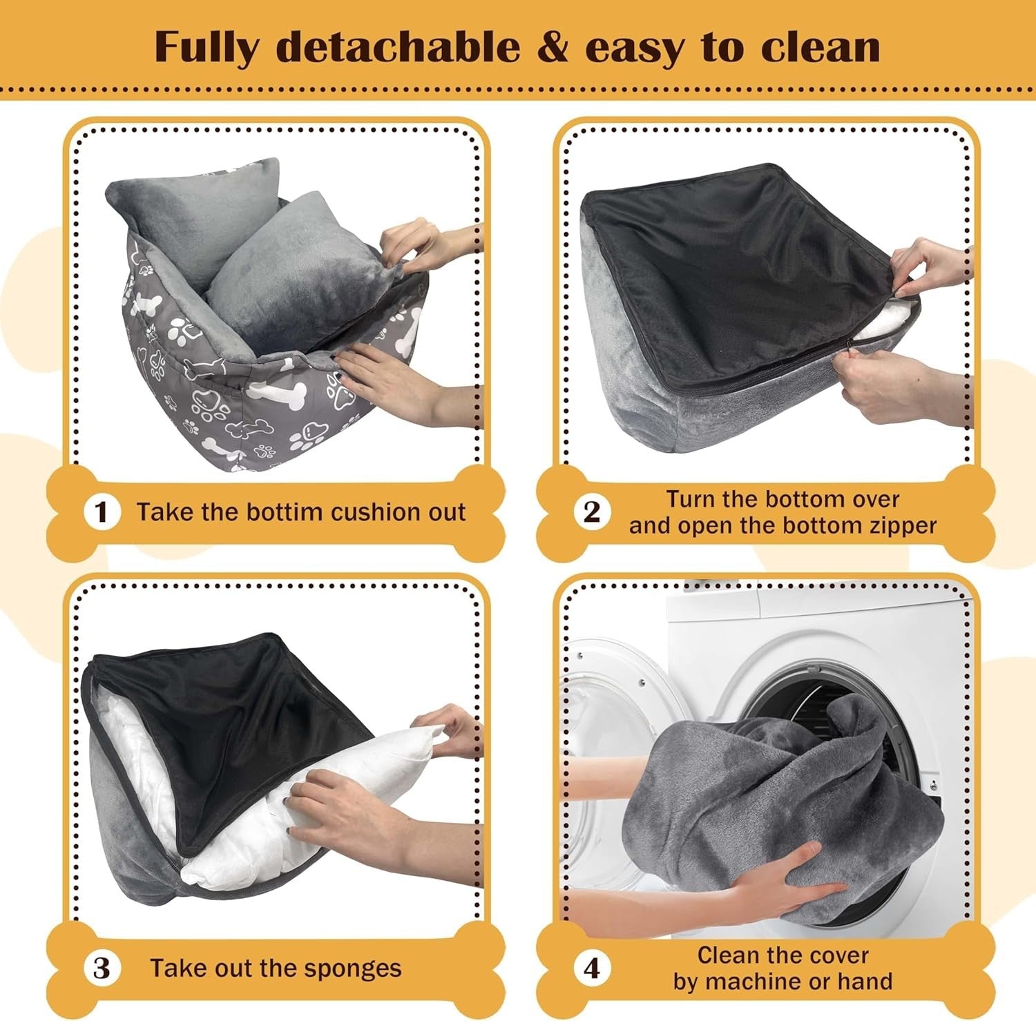 Pet Dog Booster Car Seat Bed Washable Travel Carrier for Small Dogs