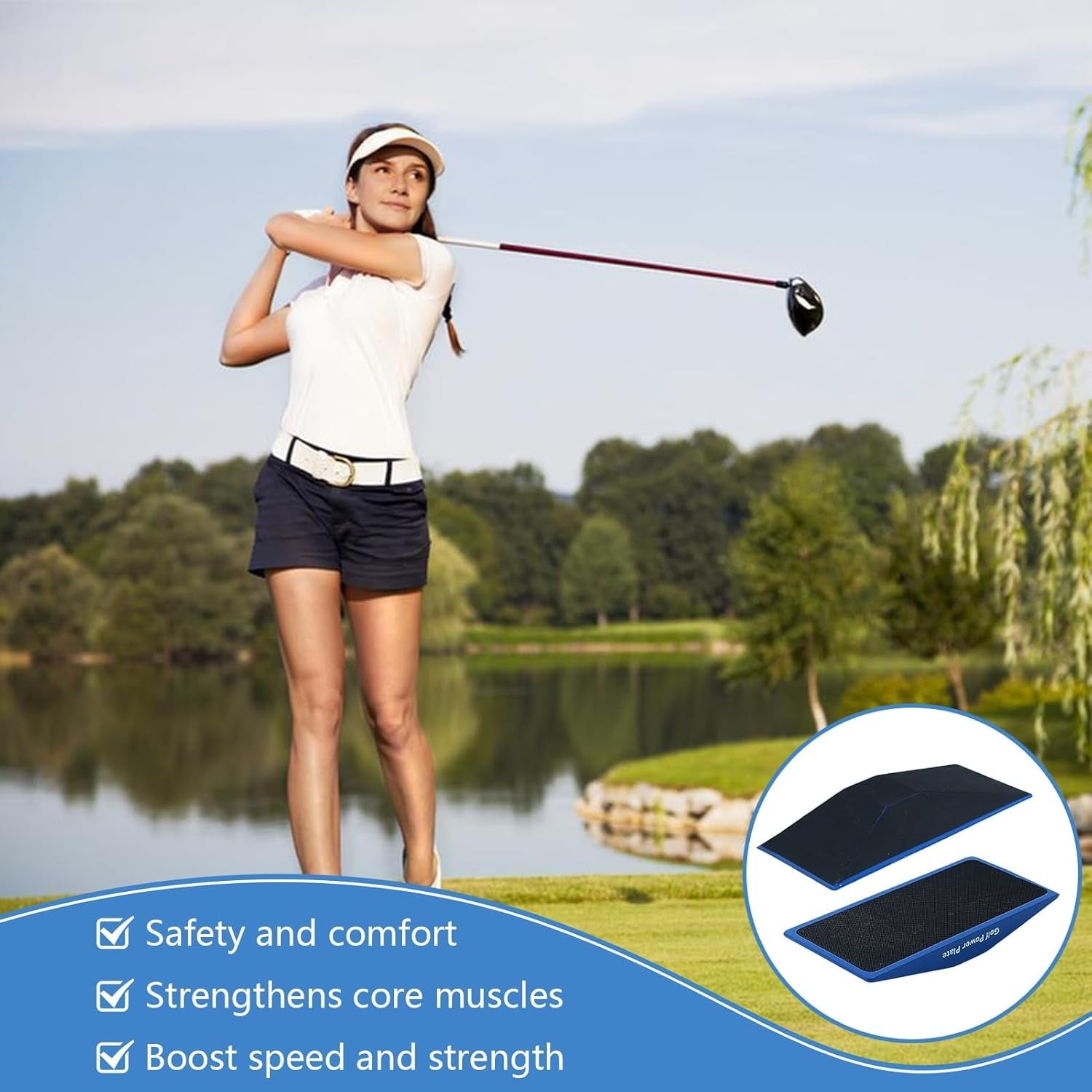 Golf Balance Board Pressure Plate Swing Speed Trainer