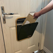 No-Drill Letterbox Mail Catcher | Bamboo Frame | Draft Stopper | Pet Safe