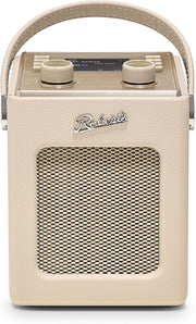 Portable DAB+/FM Radio with Bluetooth, Dual Alarms & Retro Sound – Pastel Cream