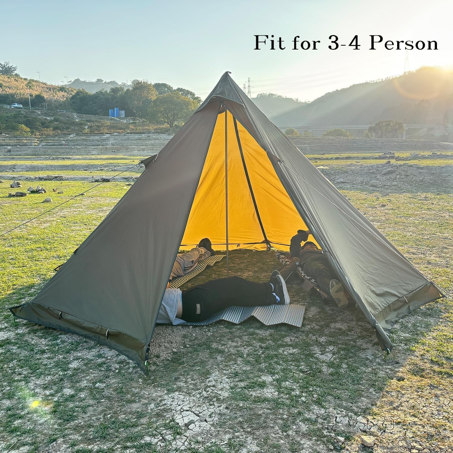 4 Season Hot Tent Teepee with Jack Winter Camping