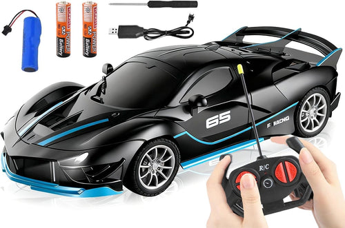 Black RC Drift Car for Kids – Remote Control, Driftable, 22×10×7 CM
