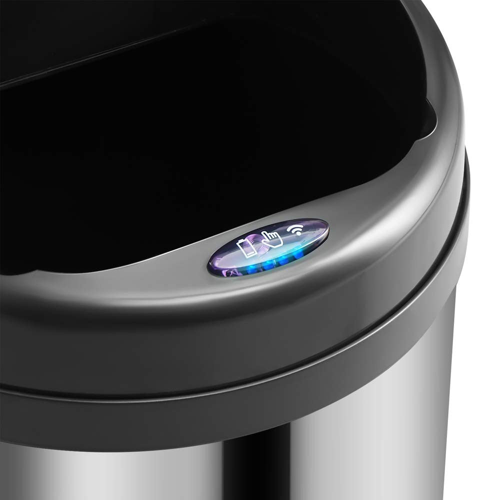 40L Motion Sensor Kitchen Bin Silver Undercounter Stainless