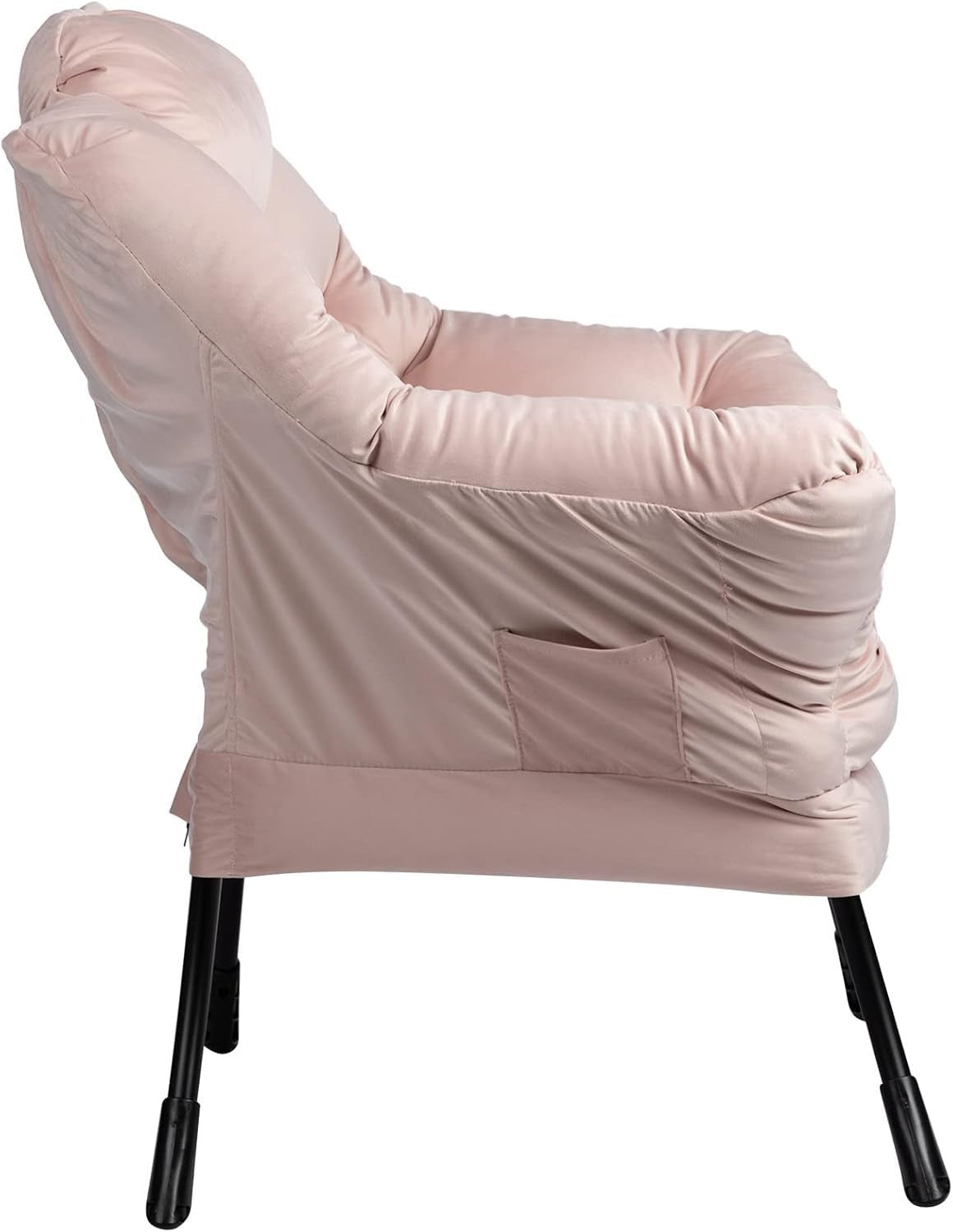 Velvet Comfy Armchair Relax Accent Chair for Bedroom Living Room