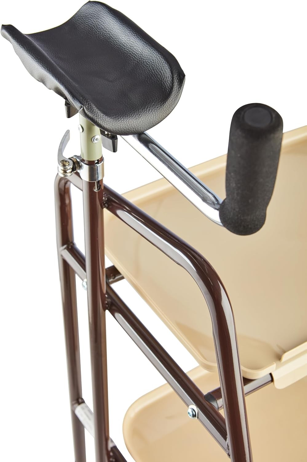Indoor Mobility Walker Rollator Forearm Supports Brakes Trays Lightweight