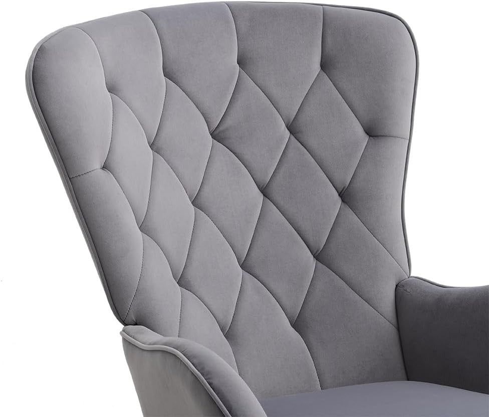High Back Rocking Chair with Soft Cushion, Stylish Design & Relaxing Comfort