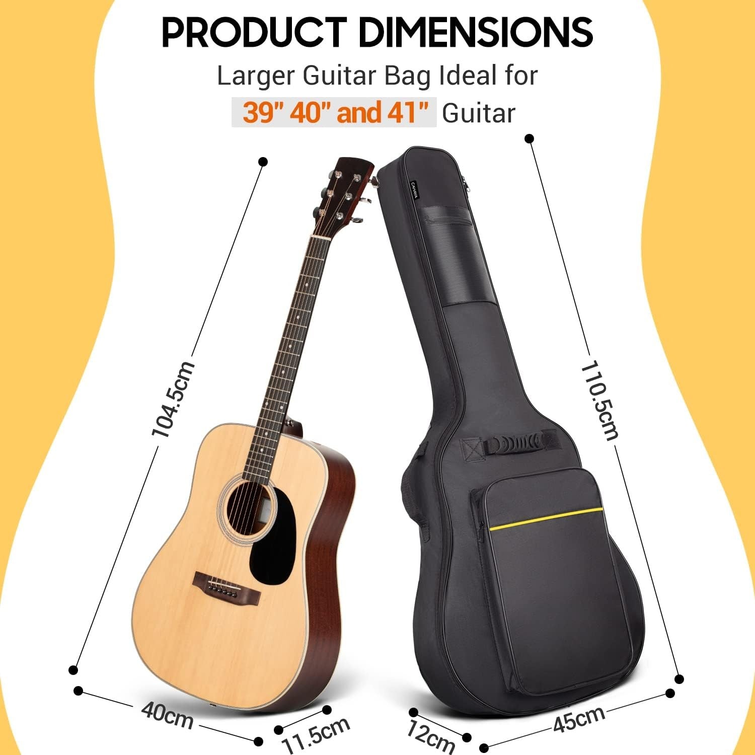 3/4 Classical Guitar for Beginners 36" Nylon String with Padded Gig Bag