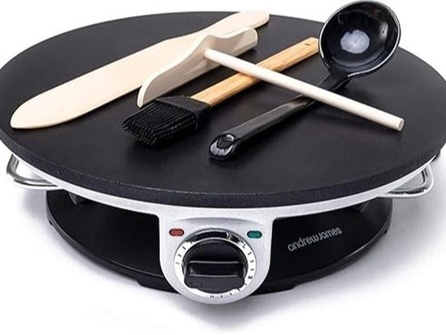 Crepe Pancake Maker 1300W Non-Stick 33cm Electric Hotplate + Tools