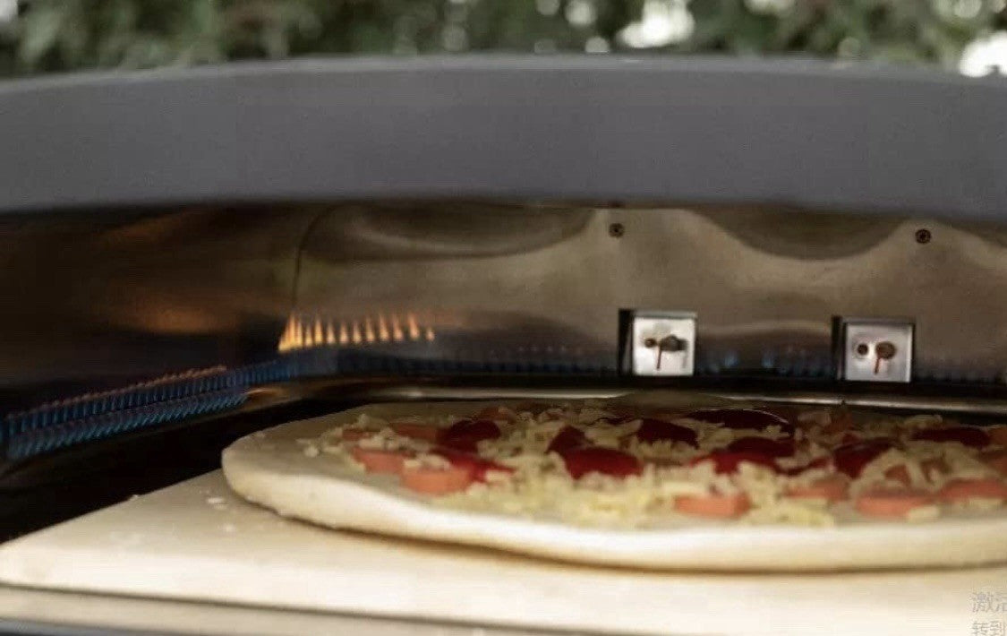 Pizza Oven Gas Fired Portable Table Top Outdoor Kitchen Oven Stone Baked