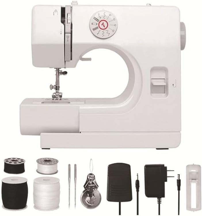 12 Stitch Electric Sewing Machine Portable Dual Speed Foot Pedal Kit