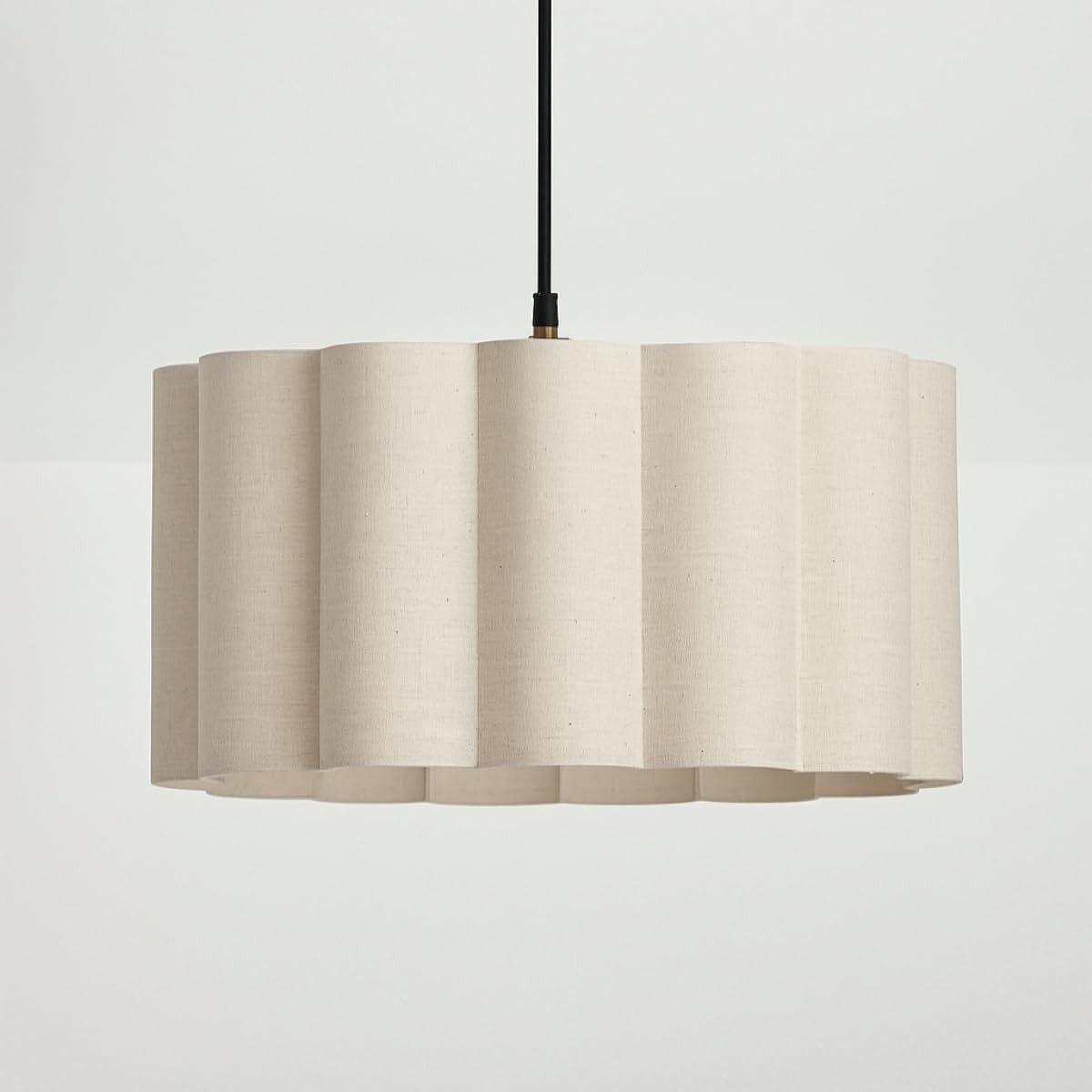 Modern Black Gold Cutout Lampshade Ceiling Pendant Statement Light