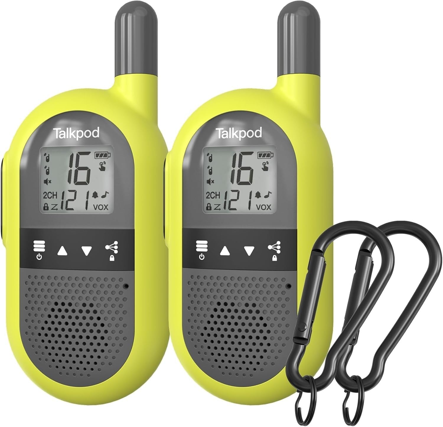 Sports Walkie Talkies 2 Pack Long Range VOX 16 Channel Lightweight Radio