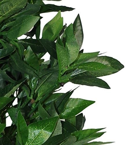 Pair of 120cm Bay Topiary Cone Trees Artificial Pyramid Tall Indoor Outdoor Home