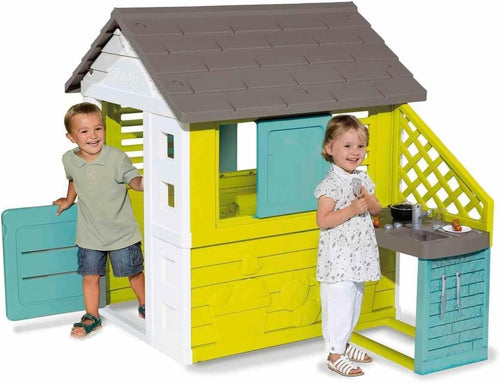 Large Kids Garden Playhouse w Kitchen Indoor Outdoor Toy House
