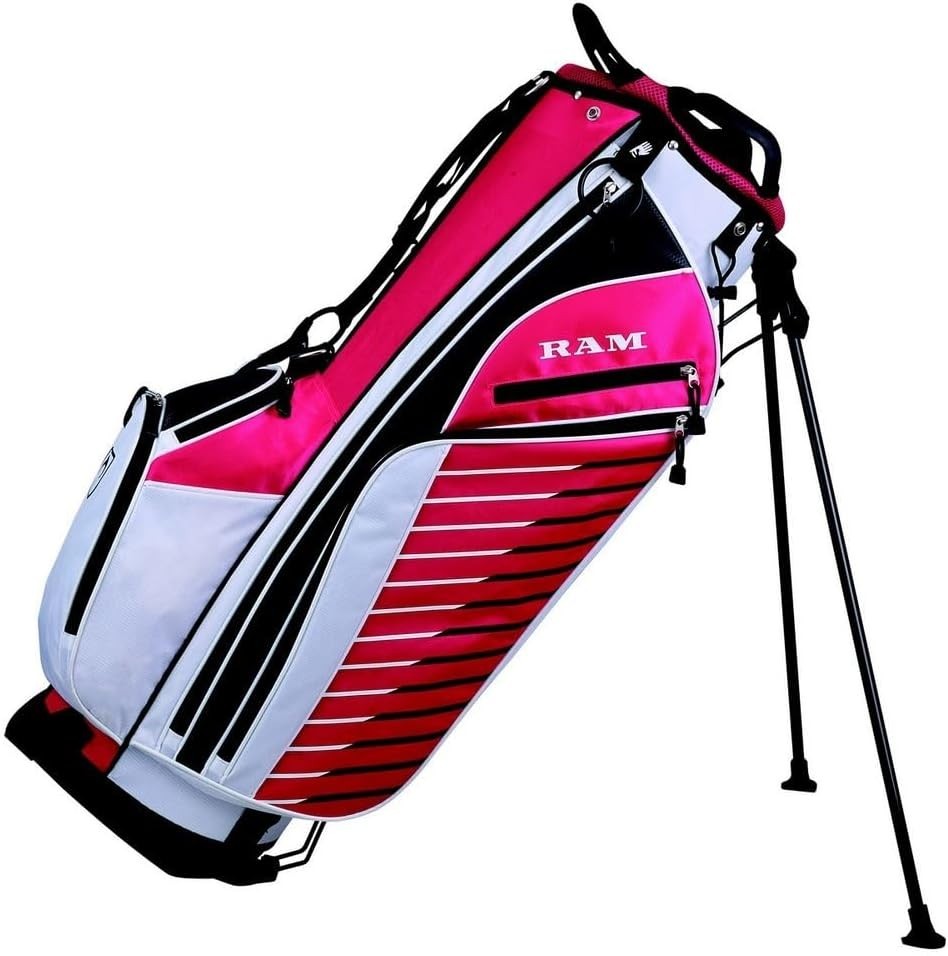 Ladies Petite Complete Golf Club Set Right Hand Graphite Pink Stand Bag
