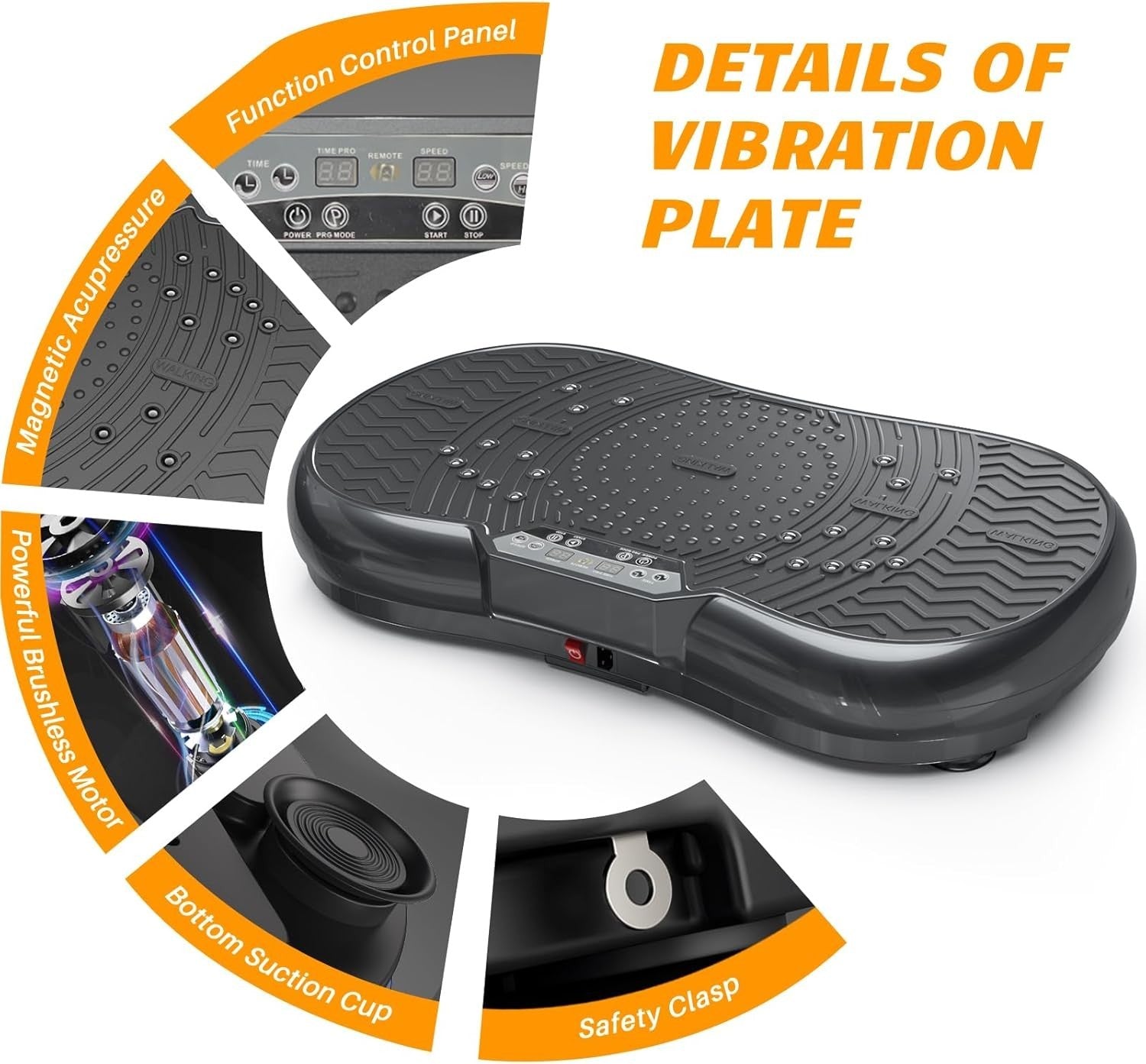 99 Speed Vibration Plate Exercise Machine 7 Mode Slim Body Shaping Platform