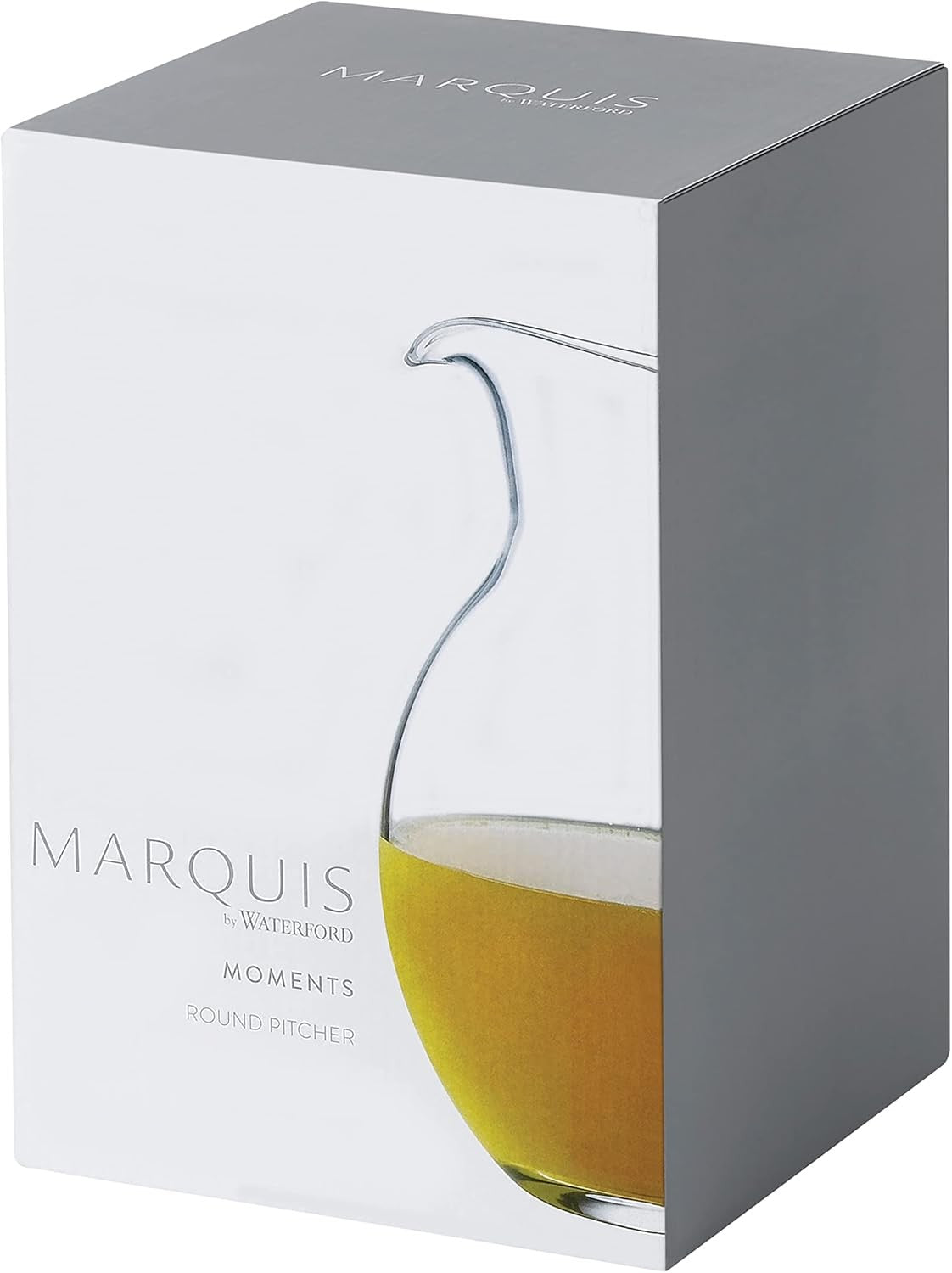 Luxury Crystal Water Pitcher 1.5L – Elegant Curved Jug with Easy Pour Spout