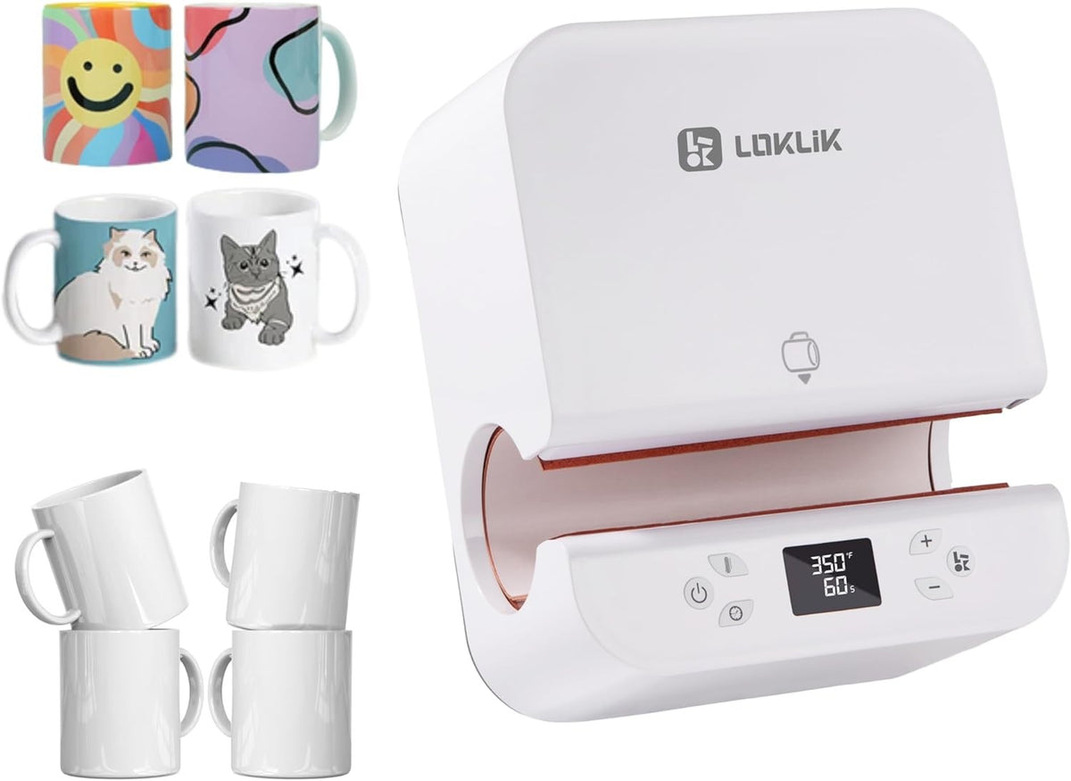 Auto Mug Heat Press Machine Tumbler Sublimation Kit with Mugs Craft