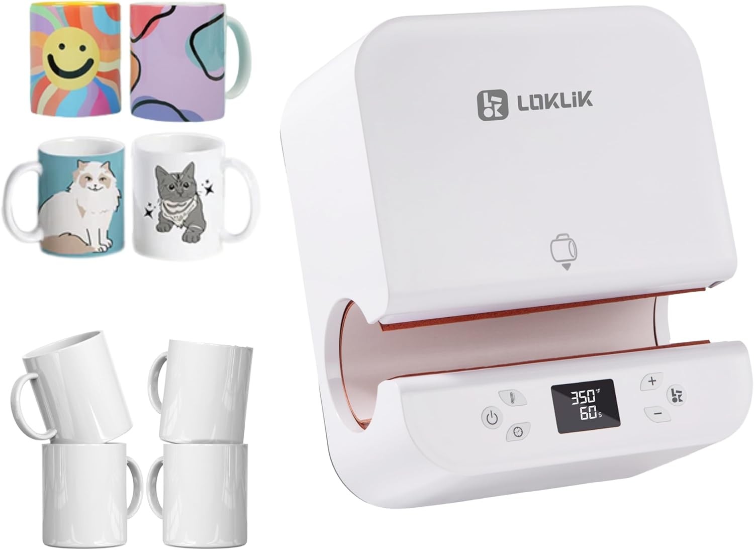 Auto Mug Heat Press Machine Tumbler Sublimation Kit with Mugs Craft