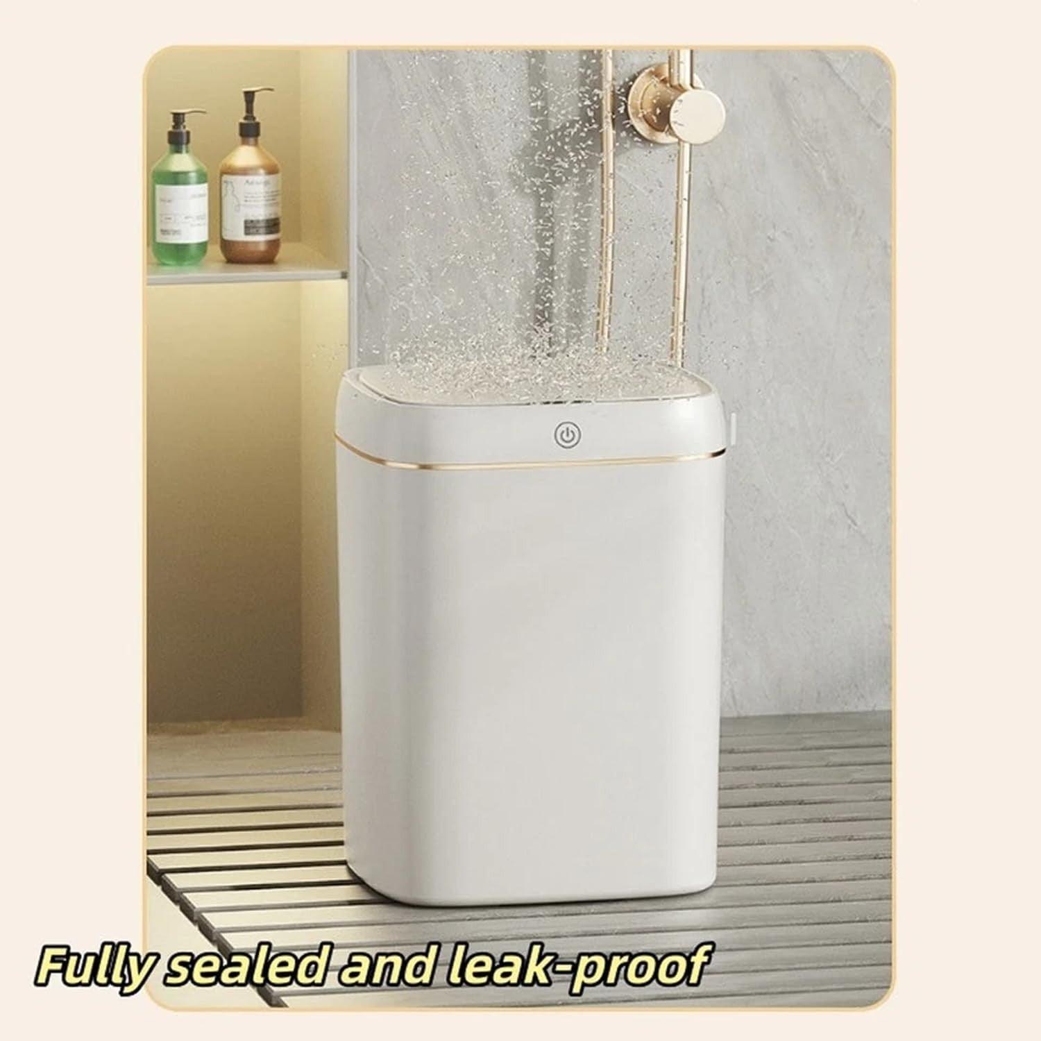 12L Automatic Sensor Trash Bin Touchless Soft Close Waste Bin White