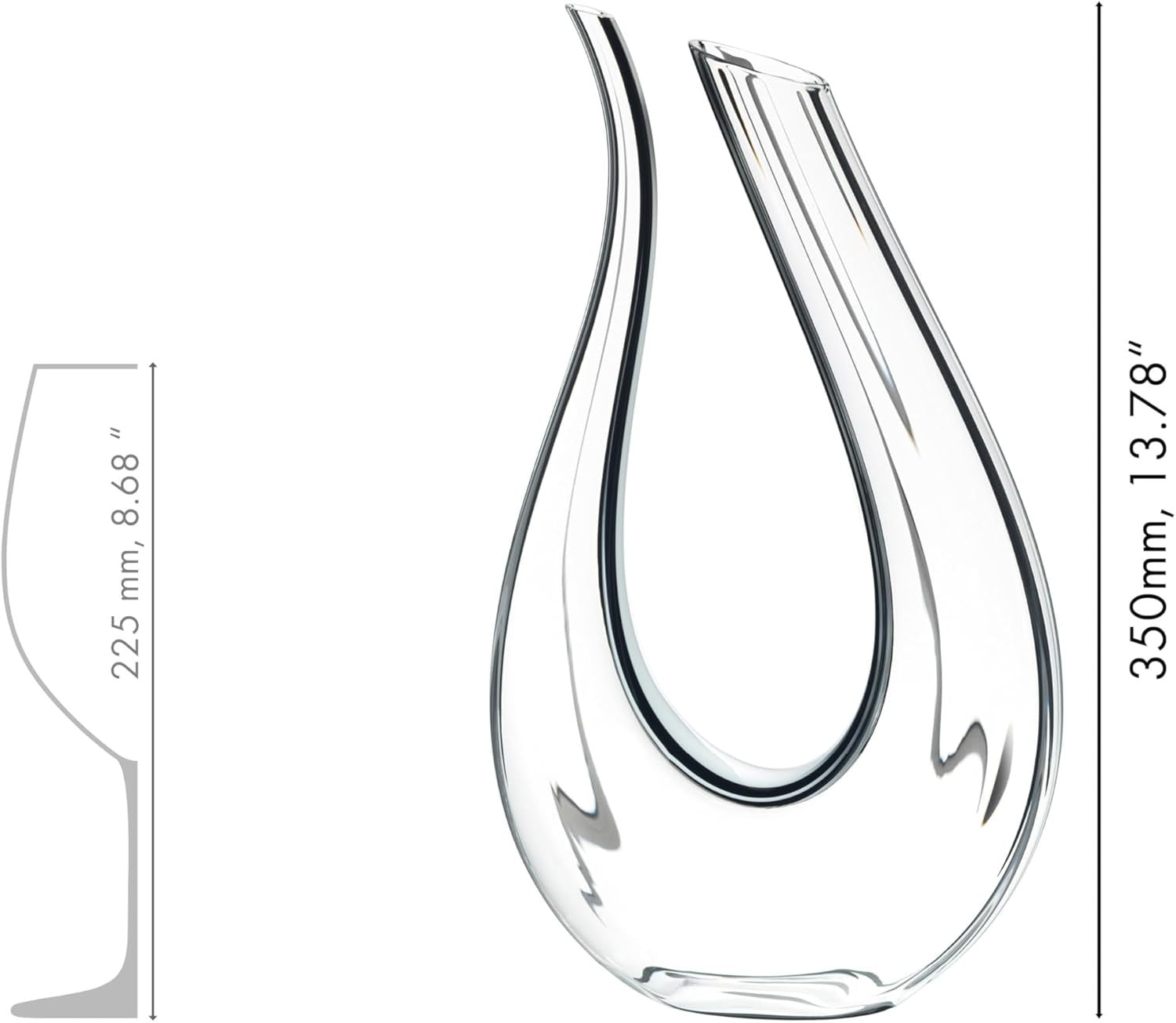 Luxury Crystal Wine Decanter 1.5L Modern Handcrafted Aerator Elegant Gift