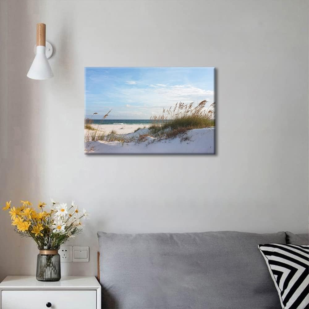 Beach Canvas Wall Art 16x24 inch Coastal Wall Decor Modern Home Print
