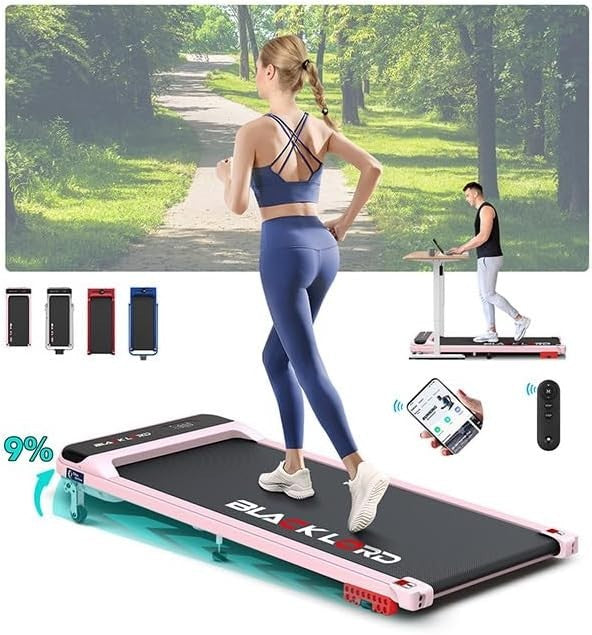 9% Incline Foldable Treadmill 3.2HP Under Desk Running Machine