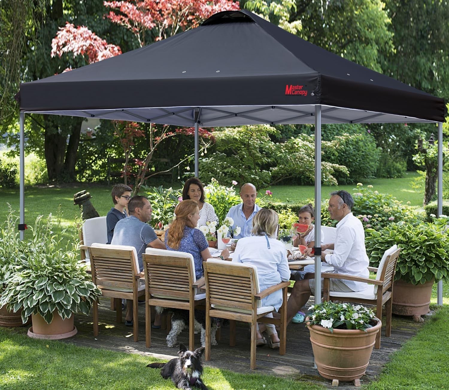 3x3M Durable Pop Up Gazebo Tent Black Folding Outdoor Party Camping Canopy