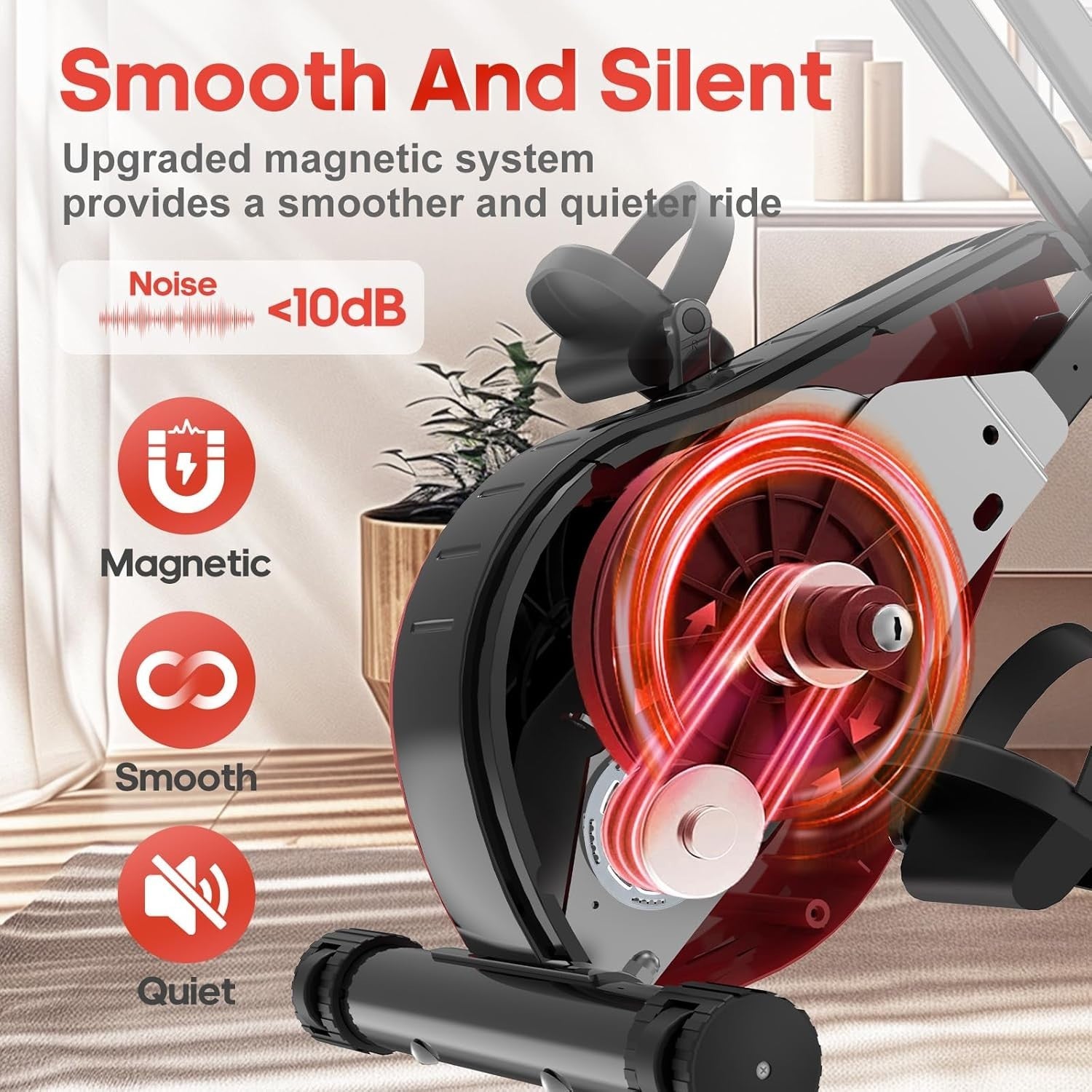 3-in-1 Folding Exercise Bike 16-Level Magnetic Resistance Quiet Home Cycle