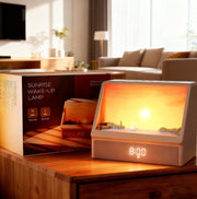 Sunrise Alarm Clock Wake Up Light White Noise Speaker Remote for Heavy Sleepers