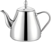 Stainless Steel Teapot 1.2L Tea Coffee Server Easy Pour Drip Free Pot