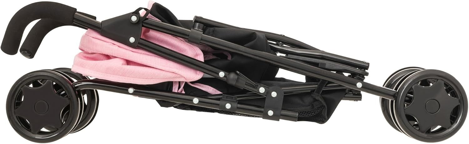 Twin Dolls Pushchair Toy Umbrella Fold, Double Buggy, Storage, Ages 3+