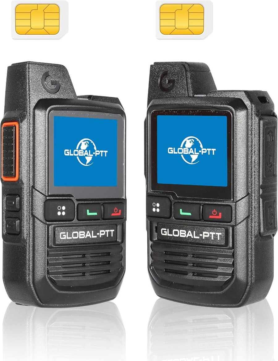 4G LTE Walkie Talkies 2 Pack PoC Push To Talk Unlimited Range Radio