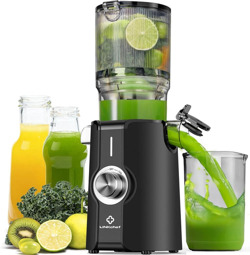 Cold Press Juicer 4.35in Wide Chute Whole Fruit Slow 200W High Yield