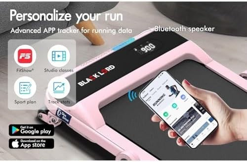 Under Desk Walking Treadmill 3.2HP 2-Level Incline LED Display Bluetooth