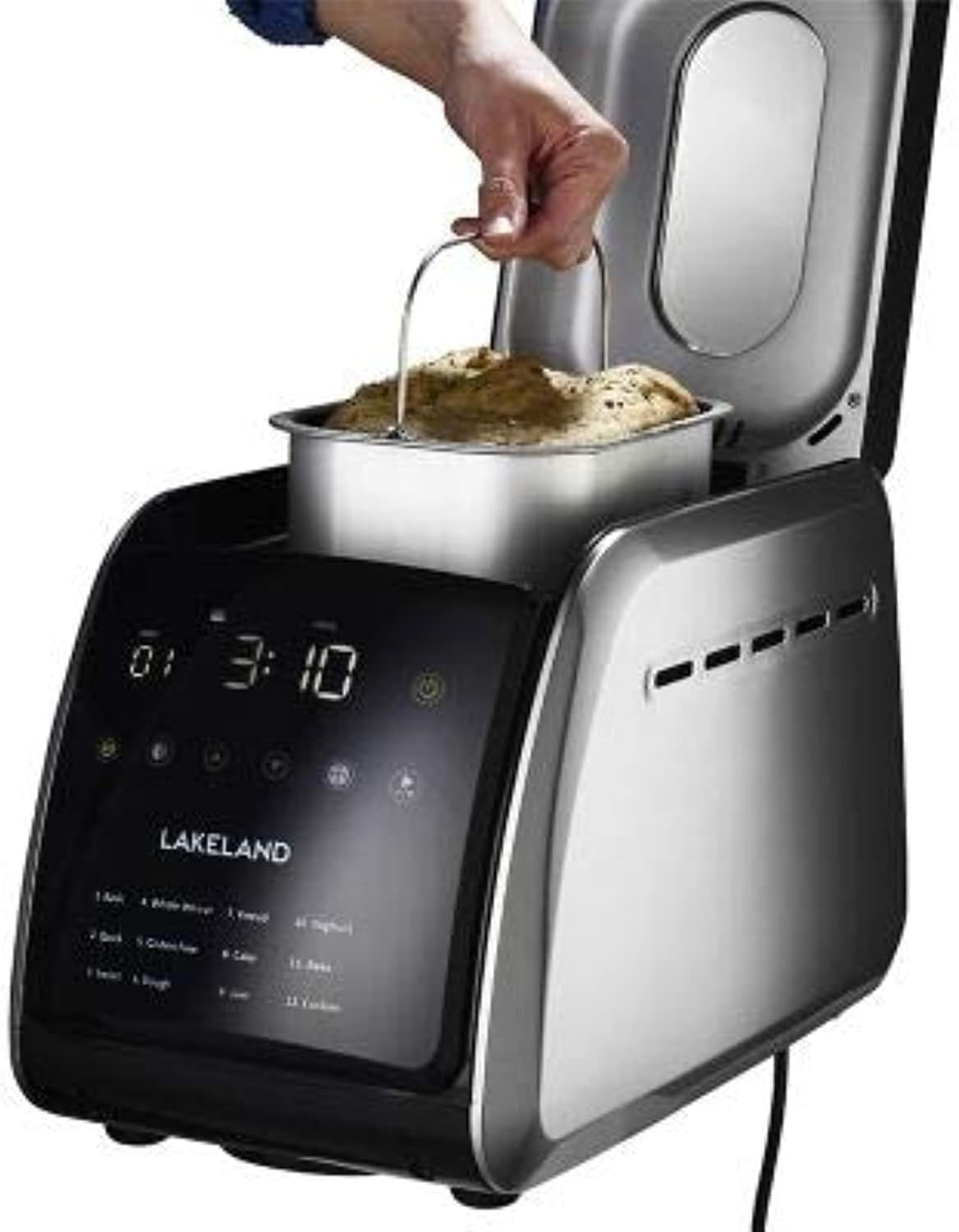 1.5KG Touchscreen Bread Maker Cake Jam Yoghurt 850W