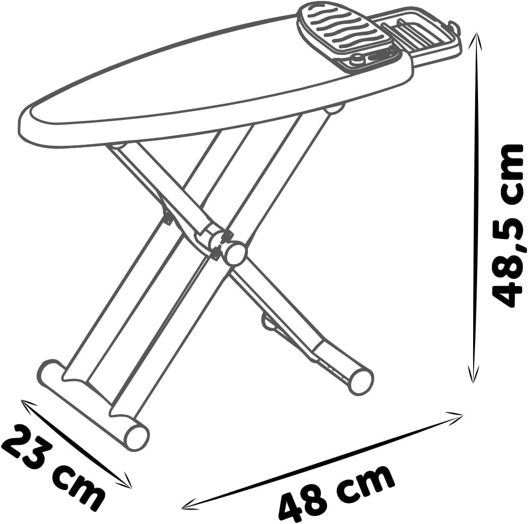 Kids Ironing Board Play Set with Steam Iron Pretend Laundry Toy