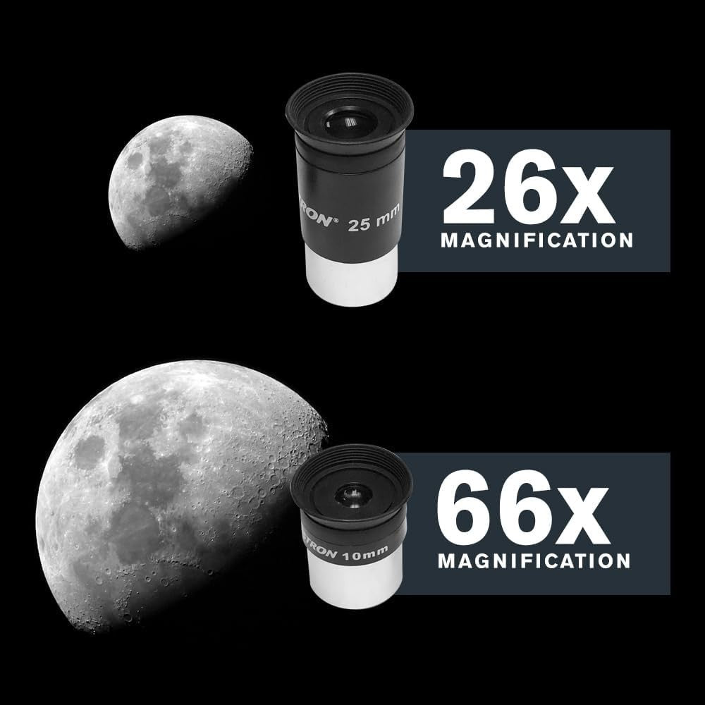 102mm Refractor Telescope with Smartphone App, Eyepieces & Mount, Silver
