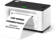 White USB 4x6 Thermal Label Printer High-Speed Shipping Address Labels