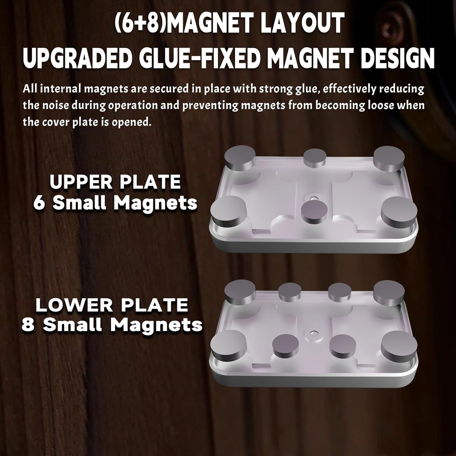 Metal Trackless Fidget Slider Magnetic Click EDC Stress Relief ADHD