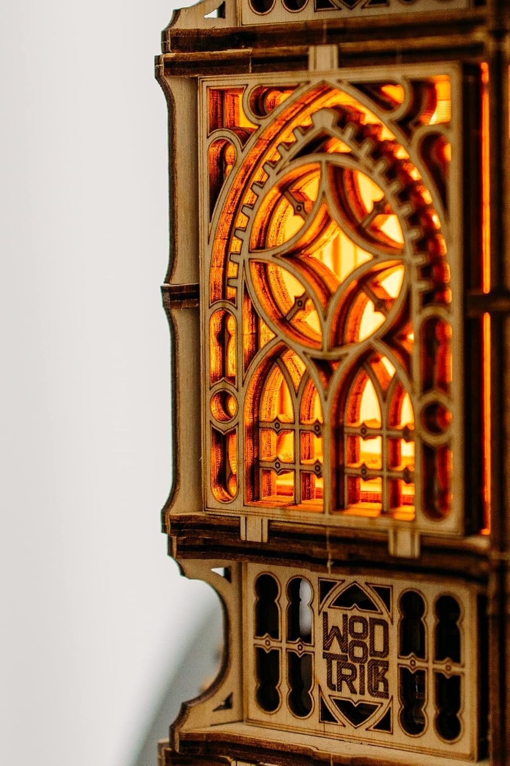 LED Lit 3D Wooden Lantern Puzzle – Mechanical DIY Model for Kids & Adults