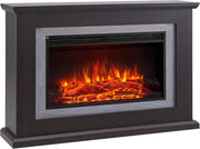 47” Oak Electric Fireplace 2kW LED Flame Heater with Remote & Timer