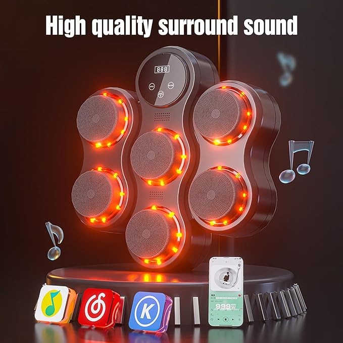 Music Boxing Machine, Professional Wall Mounted Bluetooth Electronic Boxing Trai