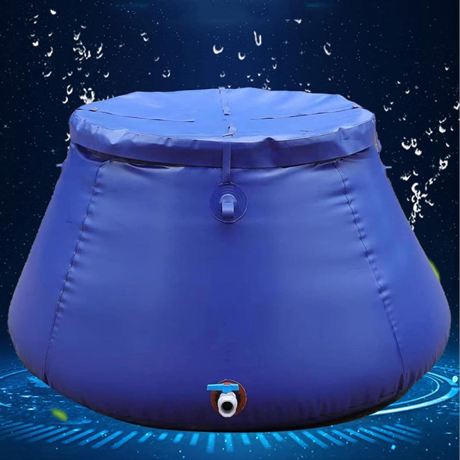 300L Collapsible PVC Garden Water Butt with Tap – Portable Rainwater Storage
